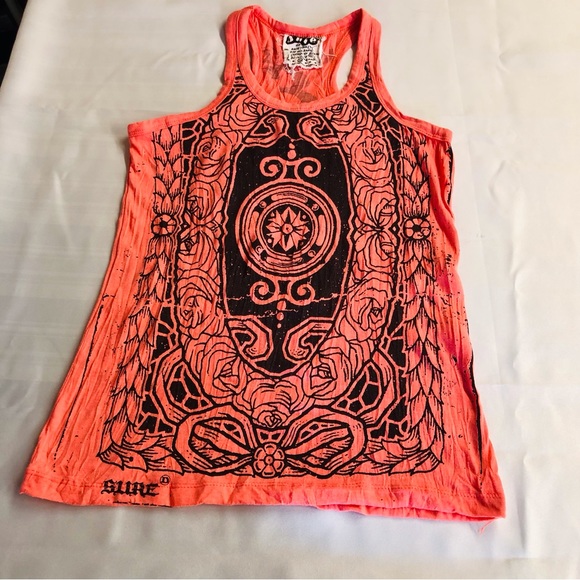 Sure Orange Black Raceback Tank Top - Picture 9 of 16